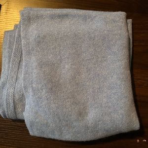 Light Blue Cashmere Poncho
